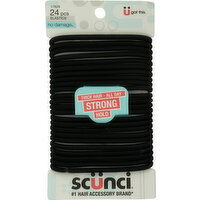 Scunci Elastics, Thick Hair - All Day, Strong Hold - 24 Each 