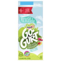 Go-Gurt Yogurt, Low Fat, Simply, Mixed Berry, Strawberry Banana - 8 Each 