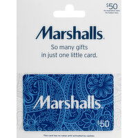 Marshalls Gift Card, $50 - 1 Each 