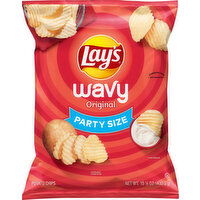 Lay's Potato Chips, Original, Wavy, Party Size