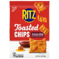 RITZ Toasted Chips Honey BBQ Crackers, 8.1 oz