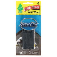 Little Trees Vent Wrap New Car Scent Air Freshener - 4 Each