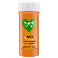 So Good So You Probiotic Juice Shot, Happy, Blood Orange Guava - 1.7 Fluid ounce 