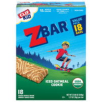 Zbar Energy Snack Bars, Iced Oatmeal Cookie, Value Pack - 18 Each 