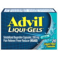 Advil Ibuprofen, Solubilized, 200 mg, Liquid Filled Capsules - 20 Each 