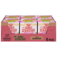 Nissin Noodle Soup, with Shrimp, Ramen, 6 Pack