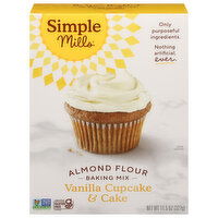 Simple Mills Baking Mix, Vanilla Cupcake & Cake, Almond Flour - 11.5 Ounce 