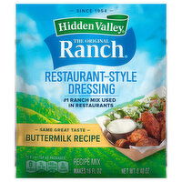 Hidden Valley Dressing, Restaurant-Style, Buttermilk Recipe - 0.4 Ounce 