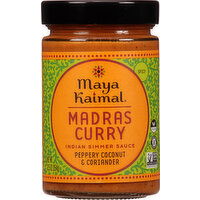 Maya Kaimal Indian Simmer Sauce, Madras Curry, Spicy - 12.5 Ounce 