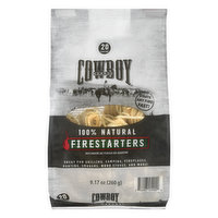 Cowboy Firestarters, 100% Natural - 20 Each 