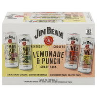 Jim Beam Beer, Kentucky Coolers, Lemonade & Punch, Share Pack - 12 Each 