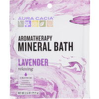 Aura Cacia Mineral Bath, Aromatherapy, Lavender, Relaxing - 2.5 Ounce 