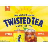 Twisted Tea Hard Iced Tea, Peach - 12 Each