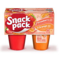 Snack Pack Strawberry and Orange Flavored Juicy Gels