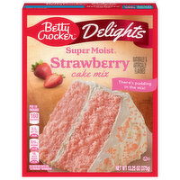 Betty Crocker Cake Mix, Strawberry, Delights - 13.25 Ounce 