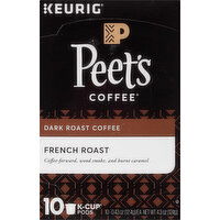 Peets Coffee French Roast Dark Roast Coffee K-Cup Pods - 4.3 Ounce 