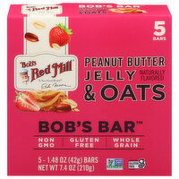 Bob's Red Mill Bob's Bar, Peanut Butter Jelly & Oats - 5 Each 