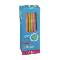 Simply Done Neon Flexible Straws ( 100 count )