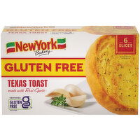 New York Bakery Gluten Free, Garlic Texas Toast, 6 Slices - 6 Each 