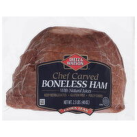 Dietz & Watson Ham, with Natural Juices, Boneless, Extra Lean, Chef Carved - 2.5 Pound 