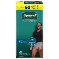 Depend Underwear, Maximum, Large - 28 Each 