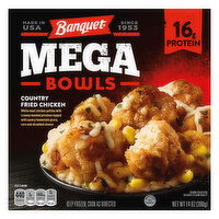 Banquet Mega Bowls Country Fried Chicken Frozen Meal - 14 Ounce 