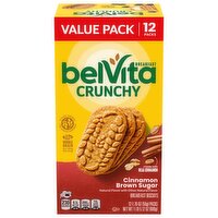 BELVITA Cinnamon Brown Sugar Breakfast Biscuits, Value Pack, 12 Packs (4 Biscuits Per Pack)