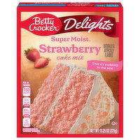 Betty Crocker Cake Mix, Strawberry - 13.25 Ounce 