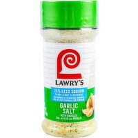 Lawry's 25% Less Sodium Garlic Salt With Parsley - 5.62 Ounce