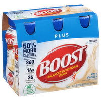 Boost Balanced Nutritional Drink, Very Vanilla, Plus - 6 Each 