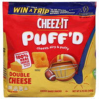 Cheez-It Cheesy Baked Snacks, Double Cheese, Puff'd