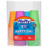 Hefty Cups, 16 Fluid Ounce - 80 Each 