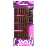 Goody Bobby Pins, Brown, Slideproof - 90 Each 