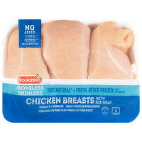 Brookshire's Brookshire's Chicken Breasts with Rib Meat, Boneless, Skinless, 2.5 Pound 