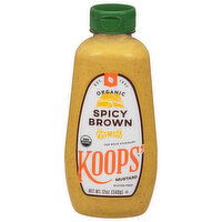 Koops' Mustard, Spicy Brown, Organic - 12 Ounce 