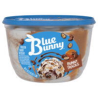 Blue Bunny Frozen Dairy Dessert, Bunny Tracks - 46 Fluid ounce 