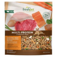 Freshpet Dog Food, Multi-Protein, Complete Meal, Chicken, Beef, Egg & Salmon Recipe - 3 Pound 