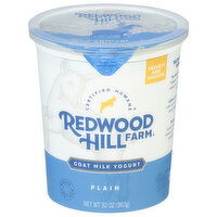 Redwood Hill Farm Yogurt, Goat Milk, Plain - 32 Ounce 