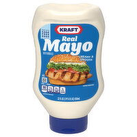 Kraft Mayo, Creamy & Smooth, Real - 22 Fluid ounce 