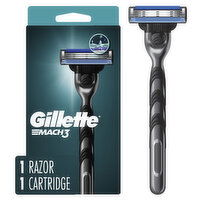 Gillette Gillette Mach3 Shaving Razor for Men, 1 Razor Handle, 1 Blade Refill - 1 Each 