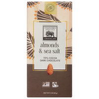 Endangered Species Dark Chocolate, Almonds & Sea Salt, 72% Cocoa - 3 Ounce 