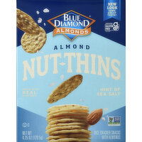 Blue Diamond Rice Crackers Snacks with Almonds, Hint of Sea Salt - 4.25 Ounce 