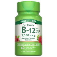 Nature's Truth B-12, Fast Dissolve, 2500 mg, Tablets