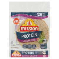 Mission Tortilla Wraps, Plant Powered, Protein, Garlic Herb