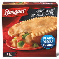 Banquet Chicken and Broccoli Frozen Pot Pie Dinner - 7 Ounce 