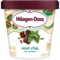 Haagen Dazs Mint Chip Ice Cream - 14 Fluid ounce 