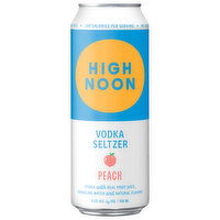 High Noon Peach Vodka Hard Seltzer 700ml Can - 700 Milliliter