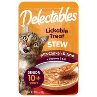 Delectables Lickable Treat, Stew, with Chicken & Tuna, Senior, 10+ Years - 1.4 Ounce 