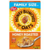 Honey Bunches of Oats Cereal, Honey Roasted, Family Size