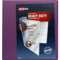 Avery Binder, Heavy Duty, Clear Cover, 1 Inches - 1 Each 